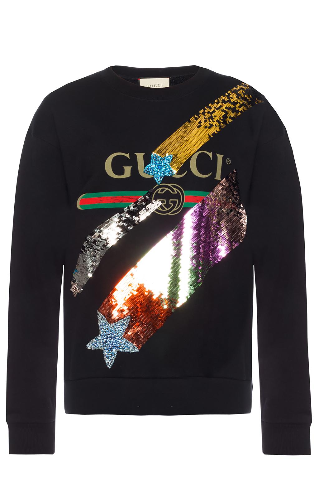 Gucci hot sale sequin sweatshirt